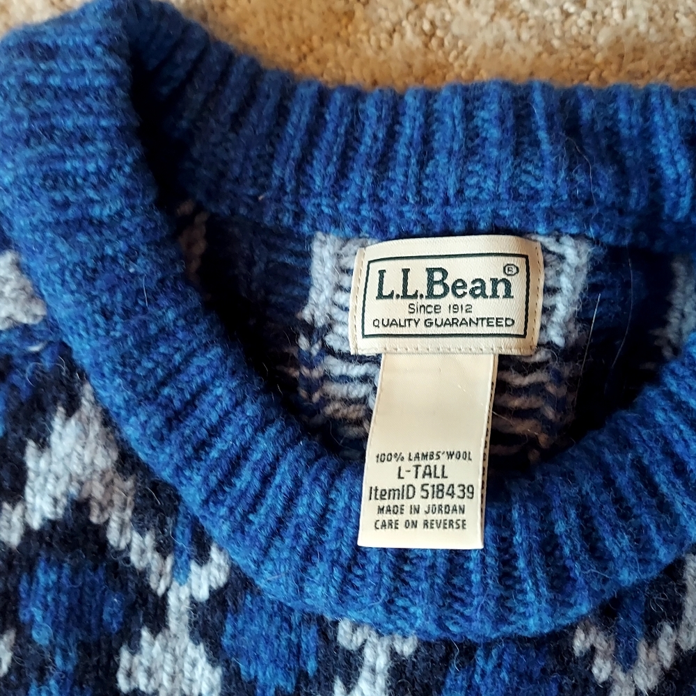 LL Bean Shetland Sweater